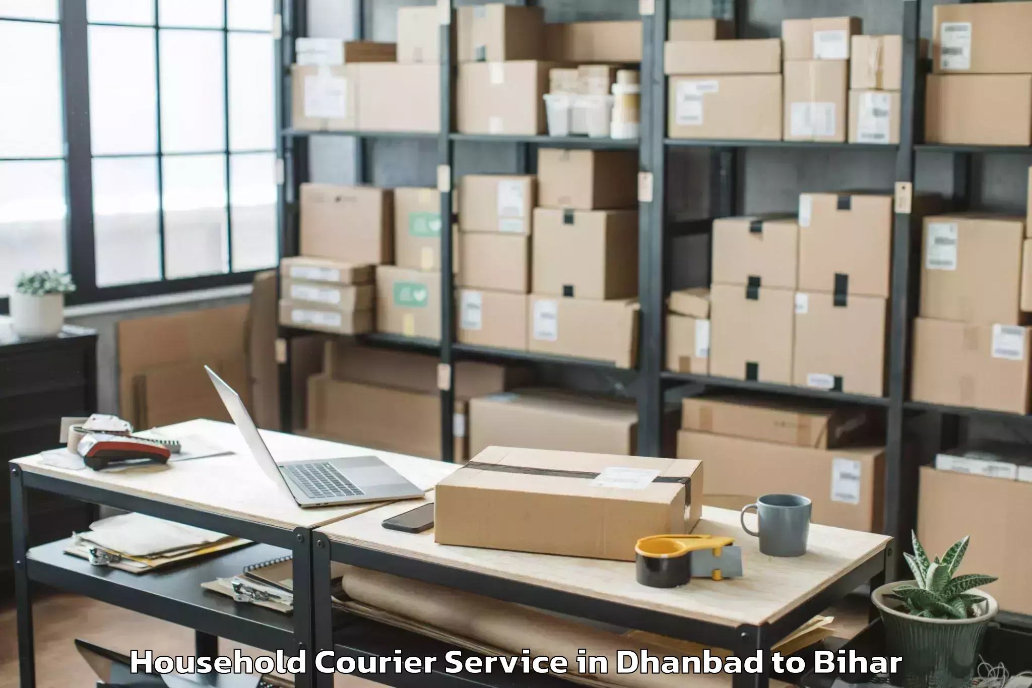 Professional Dhanbad to Bibhutpur Household Courier